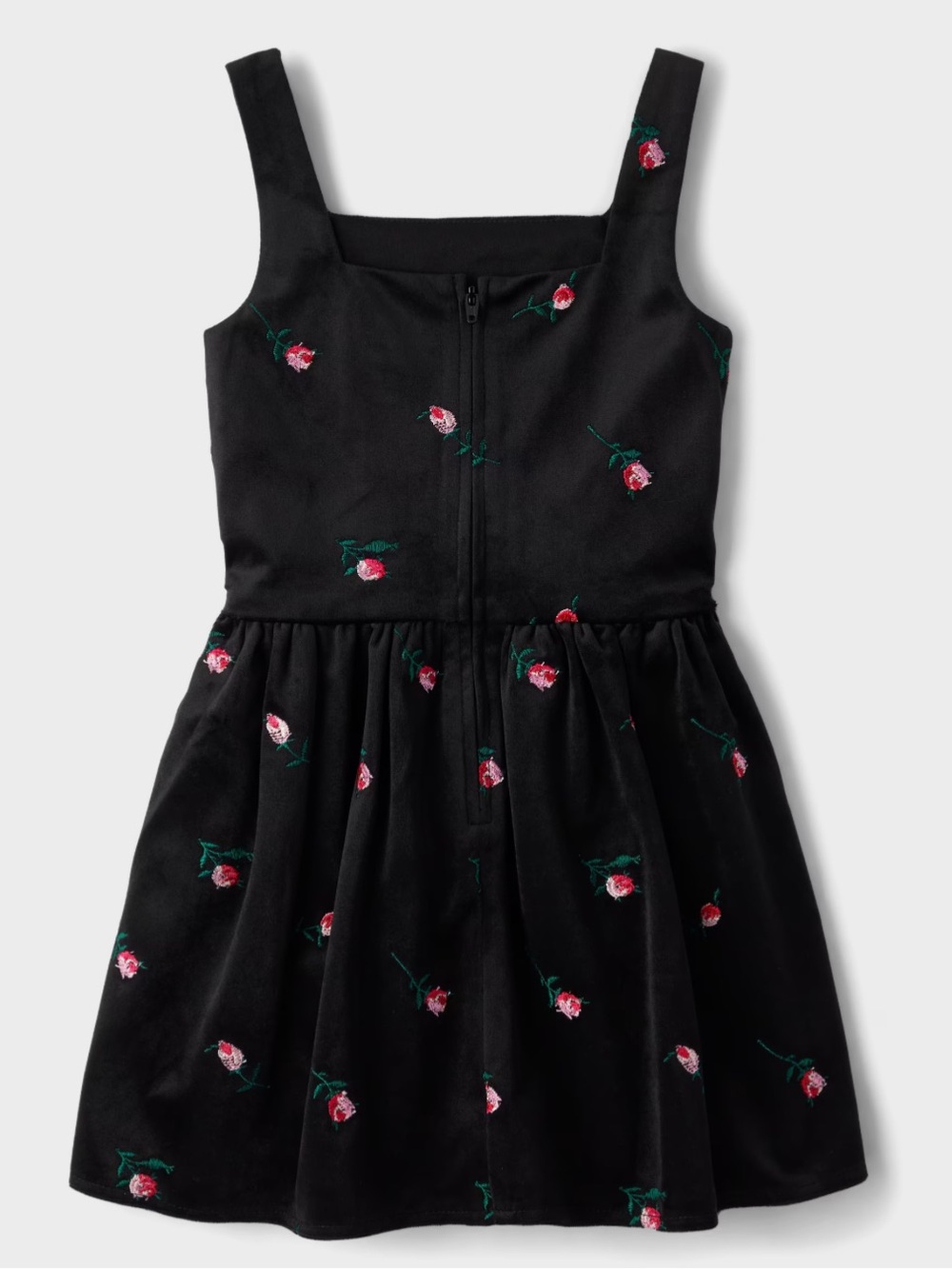 The Children's Place floral rose velour dress - Picture 2 of 3